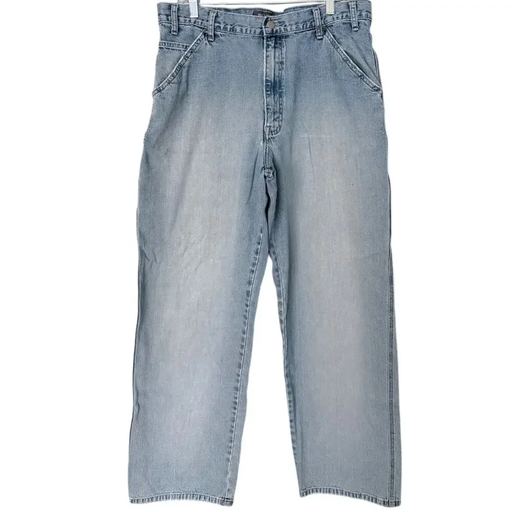 Levi’s Silvertab Baggy Carpenter Jeans Men’s 36x32 Light Wash 90s Vintage
